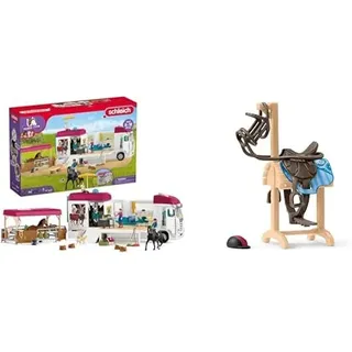 SCHLEICH 42619 Horse Club Pferdetransporter, 227 Teile Spielset mit Transporter & 42613 Accessoires Pferdetransporter, ab 5 Jahren, Horse Club - Spiel-Zubehör, 9 x 5 x 14 cm