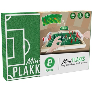 Mini PLAKKS | Fußball-Brettspiel für Kinder | Kicker aus Holz für schnelle Partien und einzigartige Taktik | Geschenk Mädchen Jungen | Viel Unterhaltung | Tragbar | Alter 5-99 | 2 bis 4 Personen