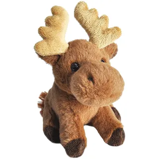 Wild Republic 21182 Animal Plüsch Elch, Cuddlekins Lil ́s Kuscheltier, Stofftier 13 cm, Multi