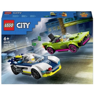 LEGO® Konstruktionsspielsteine CITY Verfolgungsjagd mit Polizeiauto und Muscle