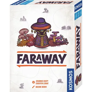 KOSMOS 684709 Faraway, abenteuerliches Kartenspiel für 2-6 Spielerinnen und Spieler ab 10 Jahre.