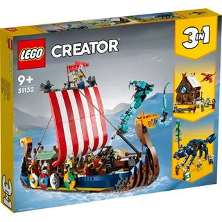 LEGO Wikingerschiff mit Midgardschlange (31132, LEGO Creator 3-in-1)