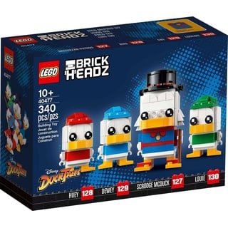 LEGO® LEGO® BrickHeadz 40477 Dagobert Duck, Tick, Trick & Track Spielbausteine, (Klemmbausteine), 340 Teile