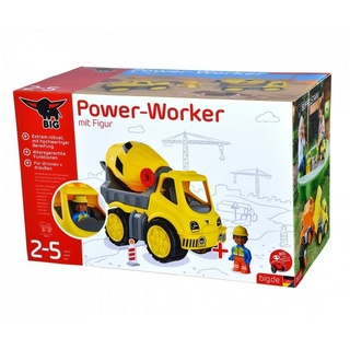 BIG Spielzeug-LKW 800054839 BIG-Power-Worker Zementmischer+Figur