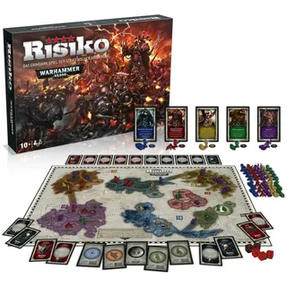 Winning Moves Spiel Risiko - Warhammer 40k - Grimdark-Spiel der strategischen Eroberung bunt