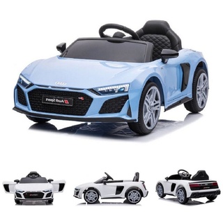 ES-Toys Elektro-Kinderauto Elektroauto Audi R8 Spyder, Belastbarkeit 30 kg, Bluetooth Fernbedienung EVA-Reifen blau