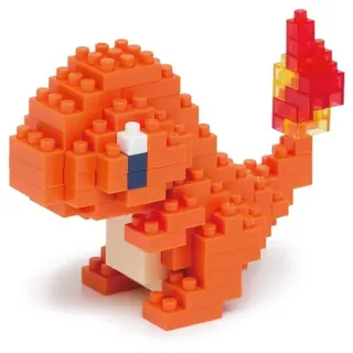 Pokemon Charmander Salameche Glumanda // Mini series NANOBLOCK, Mini-Bausatz, 3D