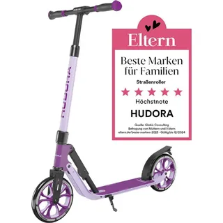 HUDORA BigWheel® 205 Advanced Scooter - lavender - Komfortabler Aluminium-Roller für bis zu 100kg - höhenverstellbar & zusammenklappbar