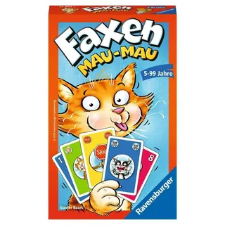 Ravensburger Mitbringspiele 23462 - Faxen Mau-Mau, Kartenspiel ab 5 Jahren