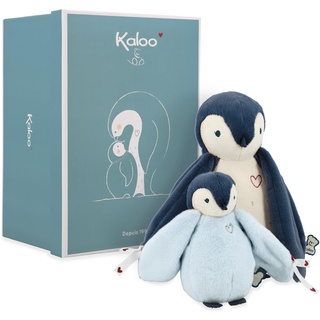 Kaloo – Complices – Plüschtier-Duo Pinguine – Blau – 15 cm und 25 cm – Kuscheltier ab Geburt, K212000