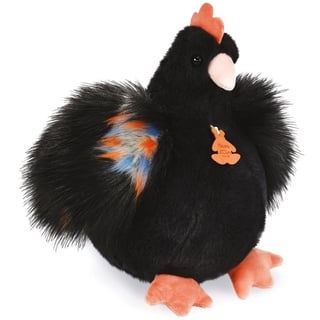 Histoire d'ours - Plüschtier Huhn schwarz – 20 cm – Kollektion Champêtre Chics – Geschenkidee zur Geburt – Plüschtier für Kinder, sehr weich – Plüschtier Henne zum Bergen – HO3163