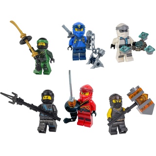 LEGO Ninjago: Legacy Combo Pack – Set mit 6 Ninja Minifiguren (Lloyd, Cole, Jay, NYA, Zane und Kai)