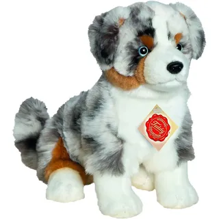 Teddy Hermann 91933 Hund Australian Shepherd 30 cm, Kuscheltier, Plüschtier mit recycelter Füllung