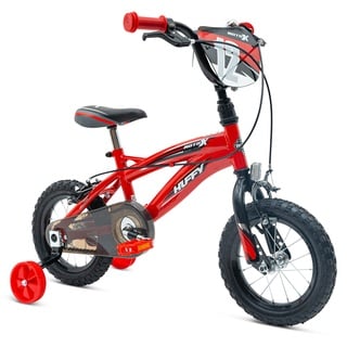 Huffy Unisex, Jugendliche Moto X 12 Zoll Kinderfahrrad Rot 3-5 Jahre Leichtes Schnellmontagerad Für Jungen und Mädchen + Stabilisatoren Bike, 30,5 cm