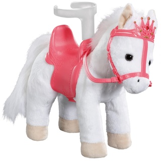 Baby Annabell Little Sweet Pony, Spielpferd Pony mit Sound-Effekten inklusive Sattel mit Puppenhalterung, 36 cm groß, 705933 Zapf Creation