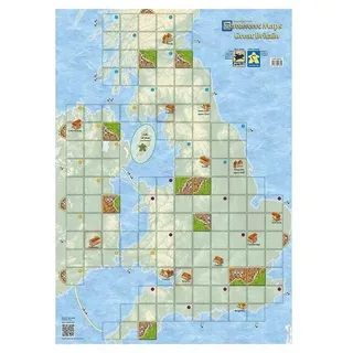 Hans im Glück Spiel HIGD0124 - Carcassonne Maps: Großbritannien, für 2-5..., Familienspiel, Strategiespiel bunt