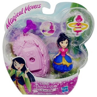 Hasbro Spielfigur Disney Princess Mulan Ballerina Spielfigur Little, (Packung, 2-tlg), Spielfigur und Fuß (zum drehen) bunt