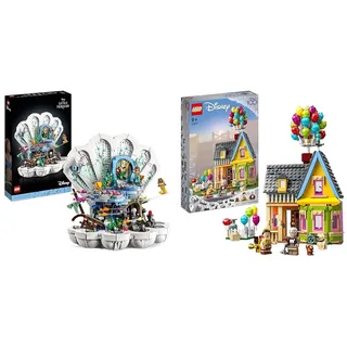 LEGO Disney Princess Arielles königliche Muschel Set & Disney and Pixar Carls Haus aus „Oben“, baubares Spielzeug mit Luftballons