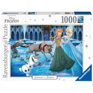 Ravensburger Disney Frozen: Die Eiskönigin-1000 16488 Die Eiskönigin 1000 Teile Puzzle für Erwachsene und Kinder ab 14 Jahren, Turquoise Green