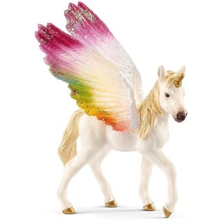 Schleich 70577 Einhorn mit Flügeln Regenbogen, Fohlen, ab 5 Jahren, bayala®® - Figur, 7,5 x 5 x 9,6 cm