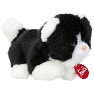 Trudi , Trudino Black and White Cat: Plush Kitten, Christmas, Baby Shower, Birthday or Christening Gift for Kids, Plush Toys, Suitable from Birth
