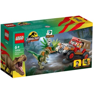 LEGO® Konstruktionsspielsteine Jurassic Park 76958 - Hinterhalt des Dilophosaurus, (211 St), Dinosaurier Bauset, Spielset ab 6 Jahren
