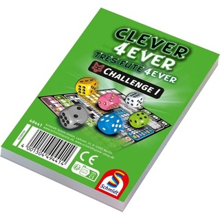 Schmidt 49441 - Clever 4-ever, Challenge Block, Zusatzblock zum Würfelspiel (75 Blatt)