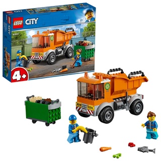 LEGO 60220 City Müllabfuhr, Spielzeugauto für Kinder ab 4 Jahre, Fahrzeug, Müllwagen mit Minifiguren und weiterem Zubehör