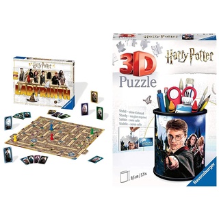 Ravensburger Familienspiele - 26031 Harry Potter Labyrinth - Harry Potter Fanartikel, Das Verrückte Labyrinth Spiel & 3D Puzzle 11154 - Utensilo - Harry Potter - 54 Teile