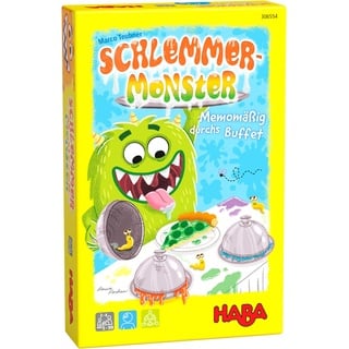 HABA 306554 - Schlemmermonster, Mitbringspiel ab 5 Jahren, made in Germany