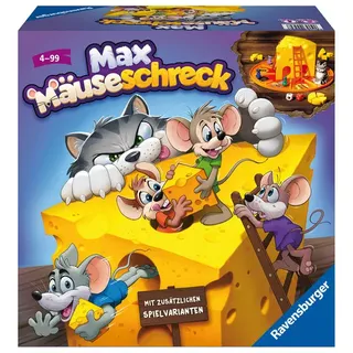 Ravensburger Kinderspiele 24562 - Max Mäuseschreck - Würfel-Laufspiel für 2 bis 4 Spieler ab 4 Jahren von © Seven Towns Ltd. / Ravensburger Spieleverl