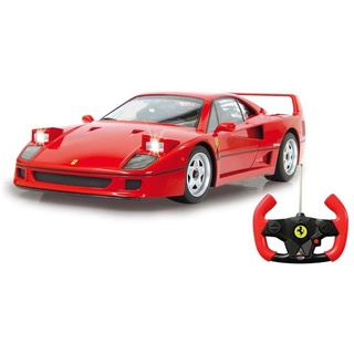 Jamara RC-Auto Ferrari F40, Maßstab 1:14, rot, 27MHz ferngesteuert, mit LED Fahrlicht rot