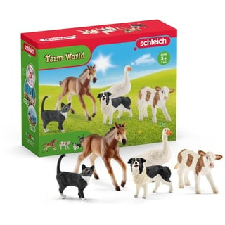 schleich 42386 FARM WORLD Tier-Mix, ab 3 Jahren, FARM WORLD - Spielfigur, 10 x 15 x 20 cm