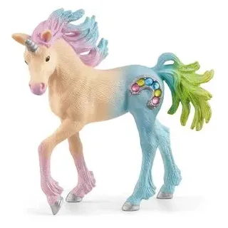 schleich Spielfigur BAYALA 70724, ab 5 Jahre, Bonbon Einhorn Fohlen, 8,3 x 8,4 cm