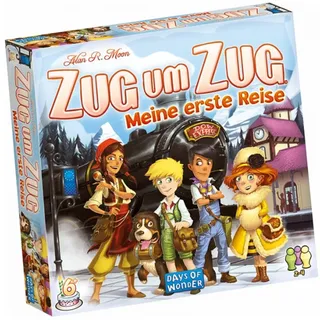 Asmodee Spiel Asmodee Zug um Zug - Meine erste Reise, Brettspiel bunt