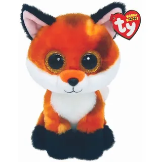 Ty Meadow Fox Beanie Boos 6" | Beanie Baby Soft Plush Toy | Collectible Cuddly Stuffed Teddy, STK