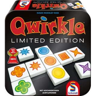 Schmidt Spiele 49396 Qwirkle Limited Edition, Spiel des Jahres 2011, Familienspiel, bunt