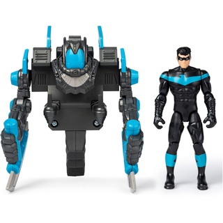BATMAN, 10,2 cm Nightwing Mega Gear Deluxe Actionfigur mit Transforming Armor