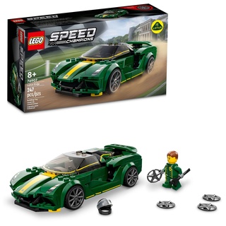LEGO Speed Champions Lotus Evija 76907 Car Model Building Kit; Cool Toy Hypercar for Kids and Car Fans Aged 8+ (247 Pieces)