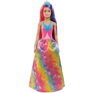 Barbie Spielzeug-Bus Mattel Barbie Dreamtopia Prinzessin Puppe mit langem Haar, (Puppe) bunt