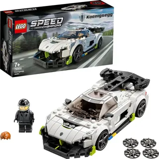 LEGO 76900 Speed Champions Koenigsegg Jesko Rennauto, Spielzeugauto, Modellauto zum selber Bauen - Beige