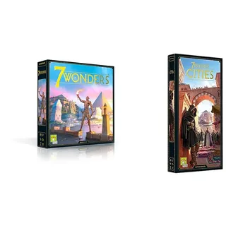 Repos Production, - UNBOX NOW, 7 Wonders, Grundspiel, Kennerspiel des Jahres 2011, Strategiespiel, 3-7 Spieler, Deutsch + 7 Wonders – Cities, Erweiterung, Kennerspiel, Strategiespiel, Deutsch