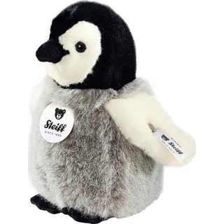 Steiff Kuscheltier Flaps Pinguin, 16 cm grau|schwarz