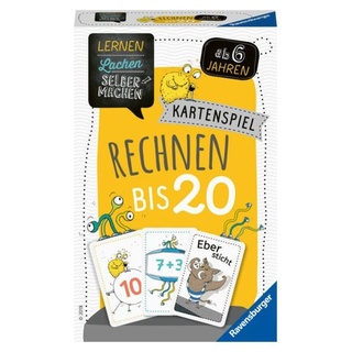 Ravensburger 80349 - Rechnen bis 20, Kartenspiel, Lernen Lachen Selbermachen, Lernspiel