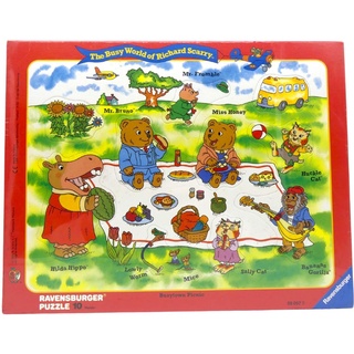 Ravensburger Puzzle Picknick Bären 060573 Kinder Rahmenpuzzle 10 Teile 37 x 2...