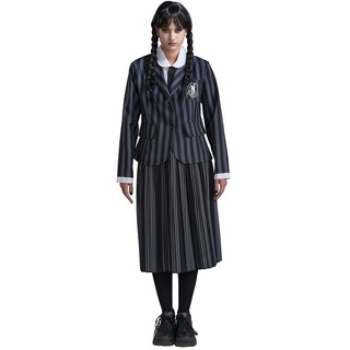 CHAKS 3tlg. Kostüm "Wednesday© School Uniform" in Schwarz - L