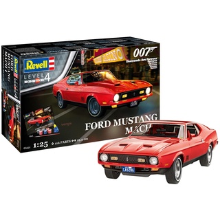 Revell Modellbausatz I Geschenkset James Bond Ford Mustang I Detailreicher James Bond Bausatz I 129 Teile I Maßstab 1:25 I für Kinder und Erwachsene ab 12 Jahren