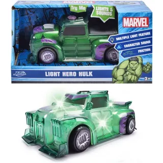 Dickie Toys Spielzeug-Auto Marvel Light Hero Hulk 1:32, mit Licht und Sound grün