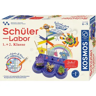 KOSMOS 636111 Schülerlabor 1. und 2. Klasse, Grundschule, spannende Experimente zu Natur und Technik, Lernen mit Spaß, am Lehrplan der Schule orientiert, Experimentierkasten für Kinder ab 6-9 Jahre