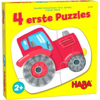 HABA Sales GmbH & Co.KG - 4 erste Puzzles, Bauernhof (Kinderpuzzle)